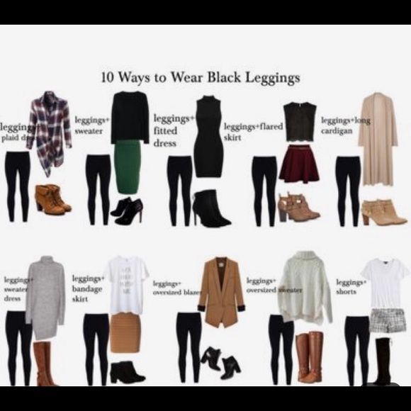 10 great ways to wear black leggings!